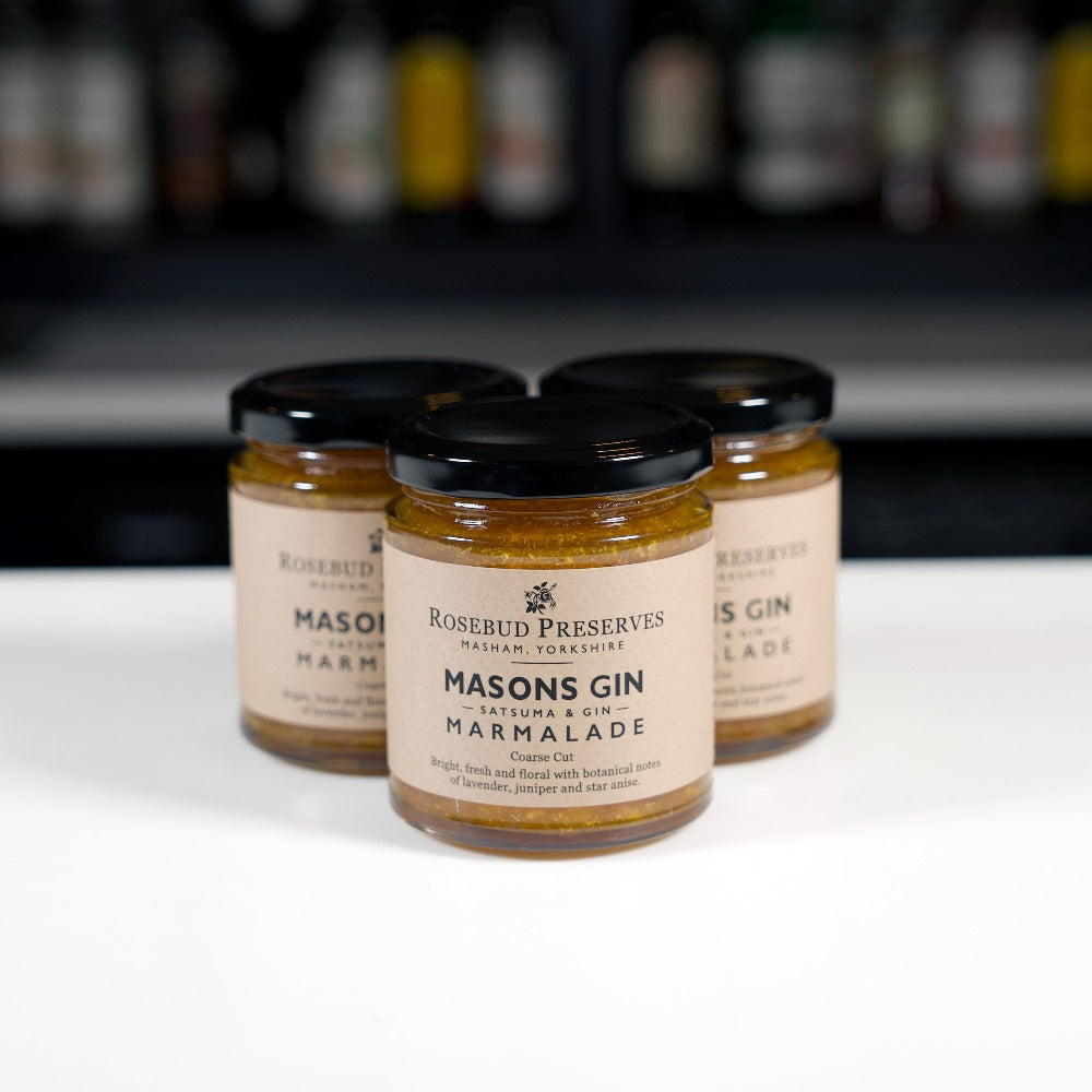 Masons and Rosebud Preserves Satsuma and Gin Marmalade Masons of