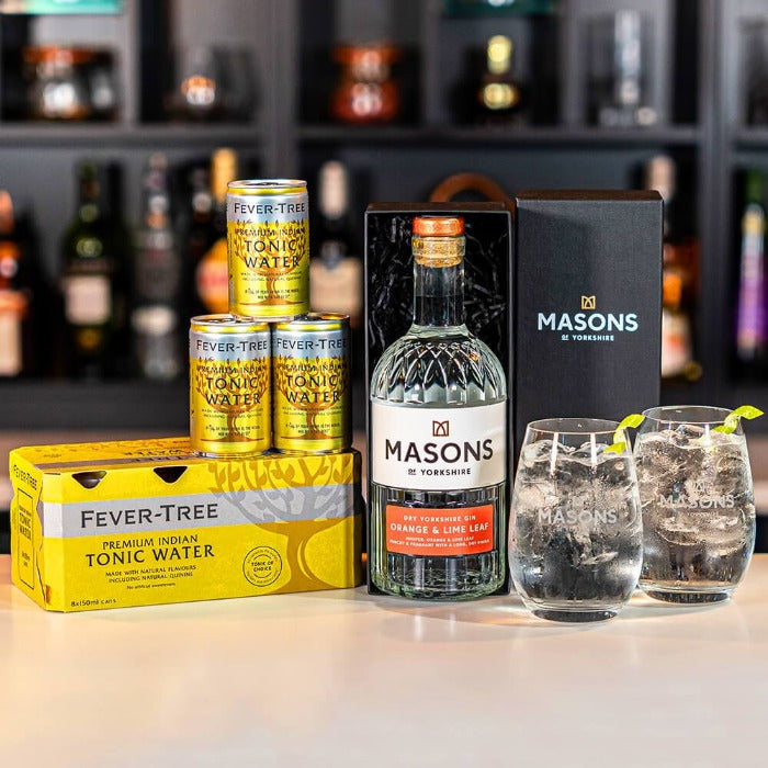 Orange & Lime Leaf Gin & Tonic Bundle Gin Masons Of Yorkshire 