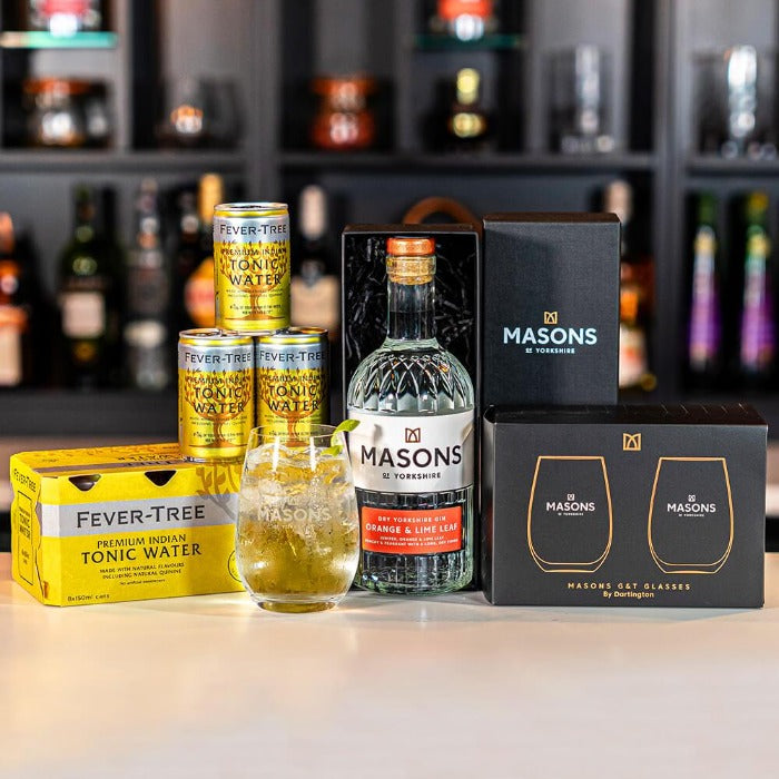 Orange & Lime Leaf Gin & Tonic Bundle Gin Masons Of Yorkshire 